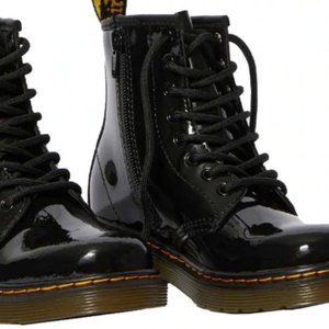 Dr. Martens Patent Delaney Boots Size 7